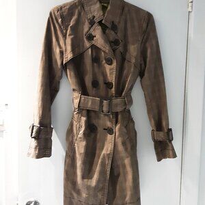 Coat Soïa and Kyo, plaid raincoat size small